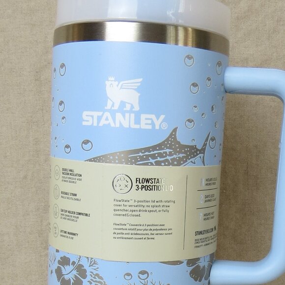 Stanley 40oz Quencher H2.O FlowState Tumbler, Sea Life Laser Etched New w/ FLAW - Picture 5 of 14